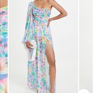 For Love & Lemons Women's Blaire One Shoulder Maxi Dress